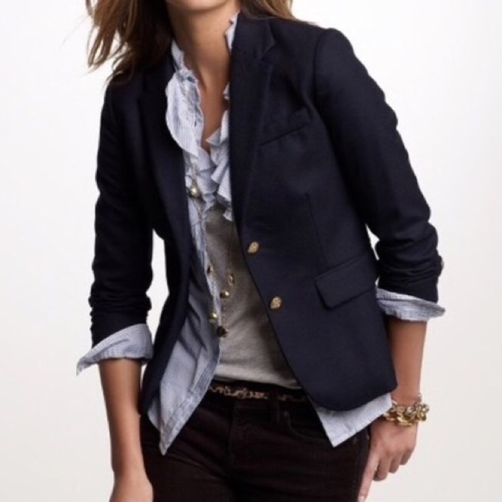 J Crew navy blazer